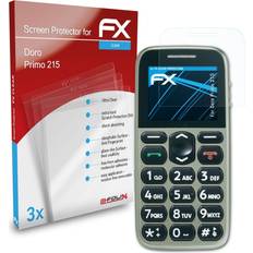 Screen Protectors atFoliX 3x displayschutzfolie für doro primo 215 schutzfolie klar Transparent