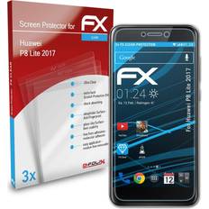 Screen Protectors atFoliX 3x displayschutzfolie für huawei p8 lite 2017 schutzfolie klar Transparent