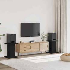 Wood Speaker Stands vidaXL Speaker stands 2 engineered wood