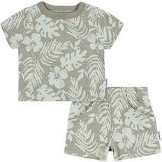 Baby Boys Baby T-Shirt and Shorts Set, Piece Tropical leaves