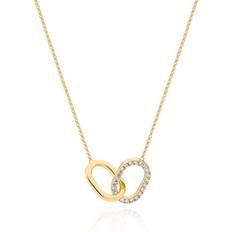Sif Jakobs Capizzi Due Piccolo Necklace Guld Vita zirkoner