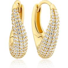 Sif Jakobs Glorenza Piccolo Earrings Guld Vita zirkoner