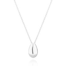 Goccia Necklace Silver Vita zirkoner