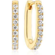 Sif Jakobs Capizzi Piccolo Earrings Guld Vita zirkoner
