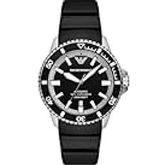 Emporio Armani Automatic Wrist Watches Emporio Armani Men's Automatic Silicone Strap Watch AR60078