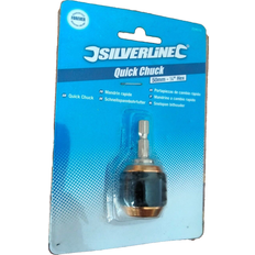 Power Tool Accessories Silverline 50mm drill chuck quik coupling 1/4 inch hex shank screwdriver adaptor
