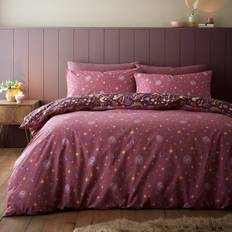 230.0 cm Copripiumini Catherine Lansfield Enchanted Twilight Reversible Duvet Cover Purple (230x220cm)