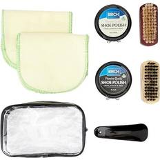 Shoe Care & Accessories Birch Shoe care kit boots shoes leather cleaning kit bag polish brush pc set