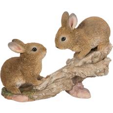 Vivid Arts Climbing baby rabbits highly detailed garden