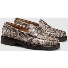 Men - Natural Loafers G.H.BASS Men's Larson Lug Weejuns Loafers Natural Leather