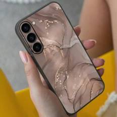 Shein Flesh Marble Pattern TPU Phone Case Compatible With Apple Samsung Galaxy S24 ULTRA S24 PLUS 20 21 22 23 24 5G International Version
