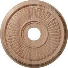 Ceiling Medallions Ekena Millwork 3 7/8 ID 1 1/8 P Carved Berkshire Ceiling Medallion Maple Fits Canopies up to 5