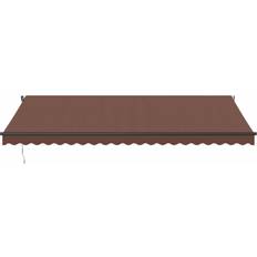 Manual Control Patio Awnings vidaXL Automatic Retractable Awning with LEDs