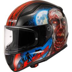 Red Motorcycle Helmets LS2 Ff353 Rapid Ii Zombie Full Face Helmet Multicolor