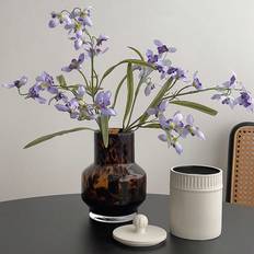 Shein pc Simple Elegant Glass Leopard Fresh Flowers Vase