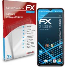 Screen Protectors atFoliX 3x displayschutzfolie für samsung galaxy a12 nacho schutzfolie klar Transparent
