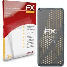 Screen Protectors atFoliX 3x Screen Protection Film Tecno Camon 16 Matt