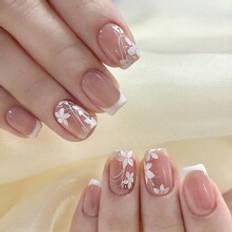 Nagelprodukter Shein Short Square Cartoon Cute Nail Tips Nail Jelly