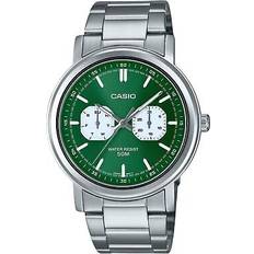 Casio Standard Analog Stainless Steel Green Dial Quartz MTP-E335D-3EV Men's Watch