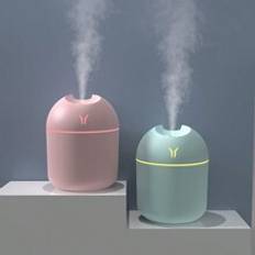 Shein 1pc USB Colorful LED Humidifier, Cute Cool Mist Humidifier With LED Light -Refreshes Room, Plants, And Car Perfect For Home, Office, And School -Gre
