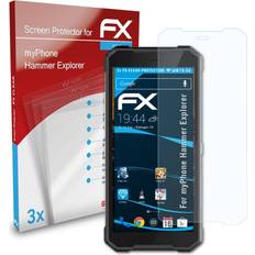 Screen Protectors atFoliX 3X Screen Protector for Myphone Hammer Explorer