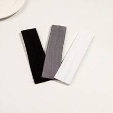 Shein 3pcs Solid Color Sport Yoga Headband, Suitable For Running, Fitness, Sweat Absorbing Headband