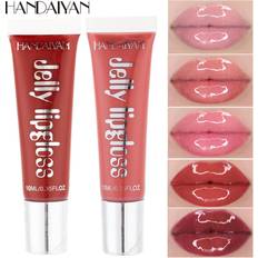 Handaiyan Moisturize Jelly Lip Gloss Longlasting Glitter Red Nude Lipstick Liquid Waterproof Lipgloss Makeup