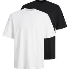 Jack & Jones T-shirts Jack & Jones Pakke Med 2 Oversized T-shirts Hvid/Sort