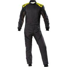 Grå Motorcykelstativer OMP First Evo Race Suit 42, Colour: Anthracite Black Yellow