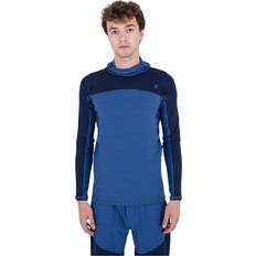 Blåa Rashguards & Underställ Hurley 2024 Mens Coast Guard Hooded Long Sleeve Surf Top