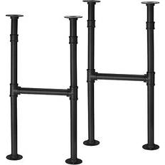 Black - Metal Table Legs Uxcell 2 metal industrial Table Leg