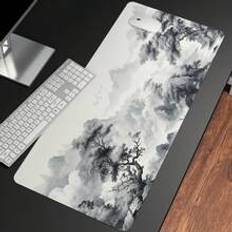 Shein Big Art Mousepad White Black Desk Protector Pad On The Pads Mat Xxl Pad Pad