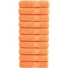 Toallas de baño vidaXL Toallas Mano Solund 10 Unidades Naranja 50x100 cm 600 Gsm Toalla de baño Naranja (100.1x100.1cm)