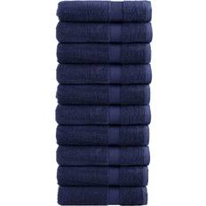 Cotone Asciugamani vidaXL Asciugamani per Sauna SOLUND 50 x 100 cm 600 cm - Blu Navy (2 pz) Asciugamano Blu (100.1x100.1cm)