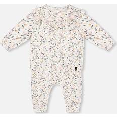 Organic Cotton Other Sets Children's Clothing Deux par Deux Flowers Print Organic Cotton Top & Pants Set, Cream White, 9M Maisonette