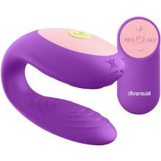 Sexleksaker Diversual Massageapparat för par Diversual Purpur