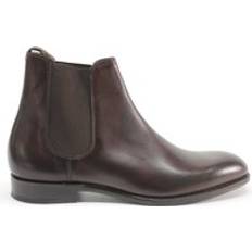 Loake Men Shoes Loake Coppergate Polished Leather Men's Chelsea Boots Colour: Scorched Walnut