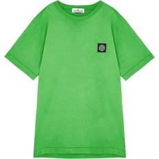 Stone Island Children's Clothing Stone Island Kids Logo Cotton T-shirt 10-12 Years Green