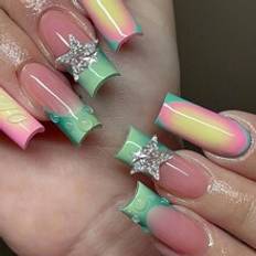 Nagelprodukter Shein 3D Gel Makes French Press On Nails Tips 3D Jelly