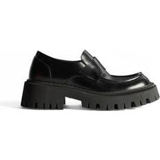 Balenciaga Low Shoes Balenciaga Tractor Loafer Black Women's Calfskin