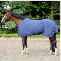 Coton Équitation Kavalkade Couverture anti-mouches pour cheval Cotton Bleu