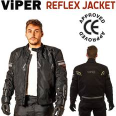 Viper Motorcycle waterproof textile jacket motorbike urban touring reflex ce ppe