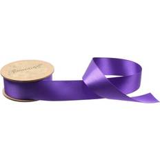 Purple Gift Wrap Ribbons Dunelm Bowtique Purple Double-Faced Satin Ribbon 24mm x 5m