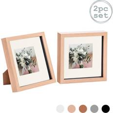 Yellow Photo Frames Nicola Spring 3D Box 8 Pack of 2 Photo Frame