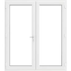 Crystal uPVC White Left Double Glazed French Interior Door (x)