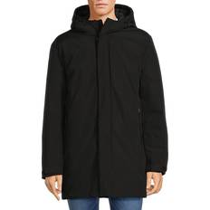 Calvin Klein Men Jackets Calvin Klein Men's Hooded Stadium Mid Jacket Black