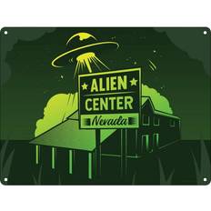 Rectangular Wall Decor Grindstore Alien Center Plaque Wall Decor