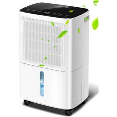 12L/Day Dehumidifiers for Home Damp, Dehumidifier with Humidity Display&Control, 2000 Sq.Ft Ultra Quiet