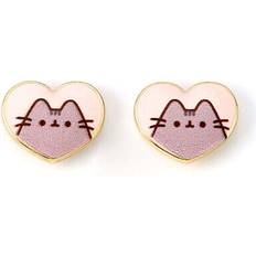 Niño Joyería Pusheen gold plated heart earrings gold plated n300z