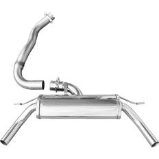 Avgassystem Inoxcar Dubbelt Sportavgassystemsystem Renault Clio 4 RS Trophy 220 EDC 1.6 Turbo 220hk 2015 Ø 63.5 1x50mm